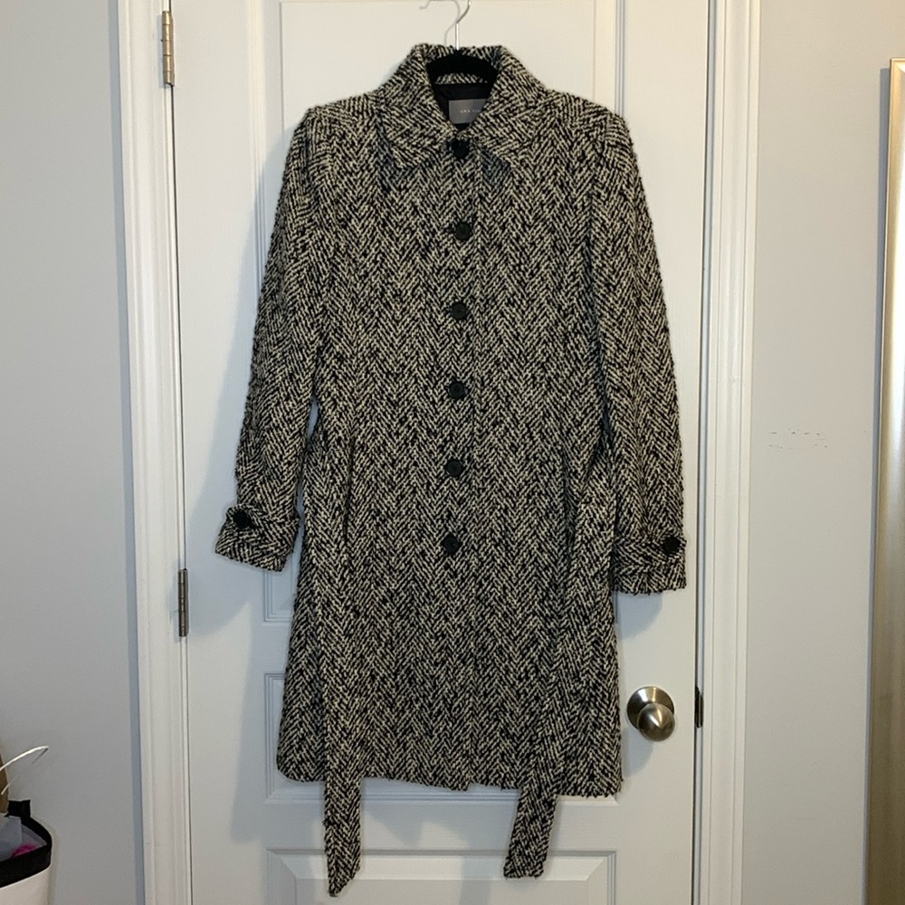 Ann Taylor Coat | Color: Black and White | Size: 4